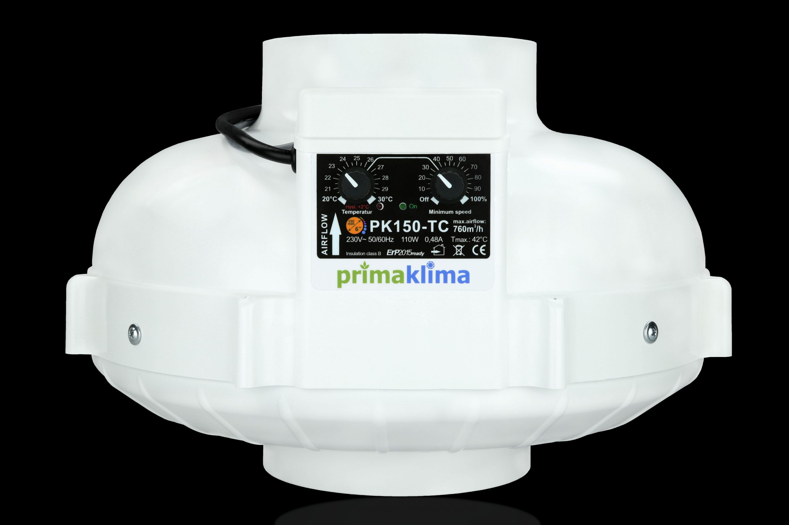 Extractor Prima Klima con control de humedad - La Fulla Grow Shop