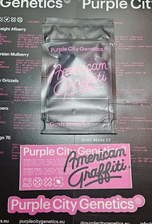 Gush Mints 1:1 – American Graffiti – Purple City Genetics – Packs x3